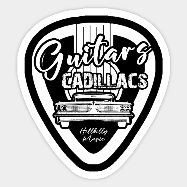 Guitars Lyrics Dwight Yoakam Tribute Sticker by kalush club